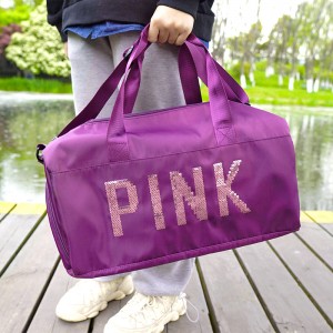Purple Duffle Bag 